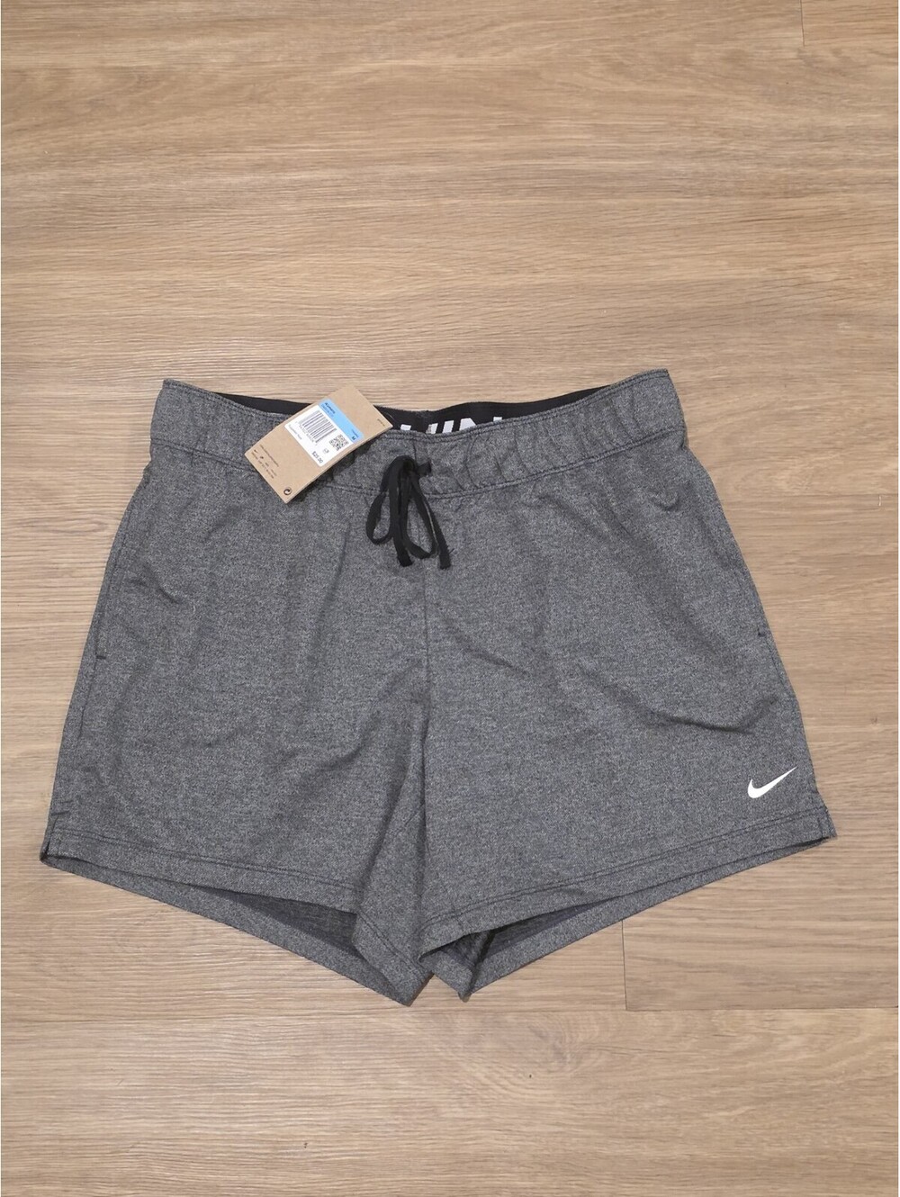 Nike Womens M Dark Heather Grey Dri-FIT Attack Training Athletic Shorts NWT